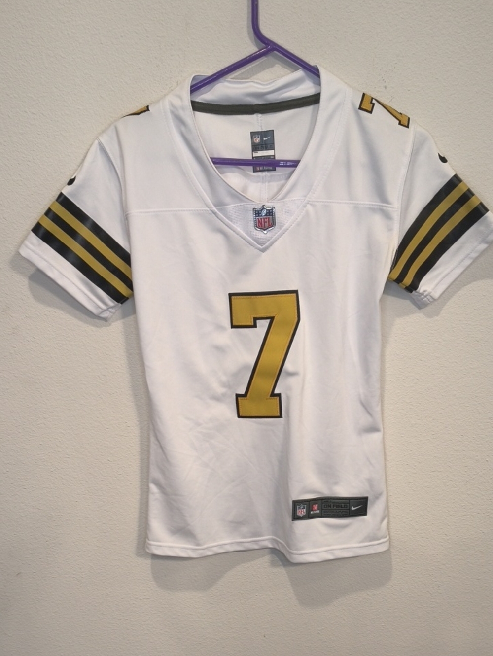 Onfield NFL Saints Taysom Hill Jersey Embroidered Small